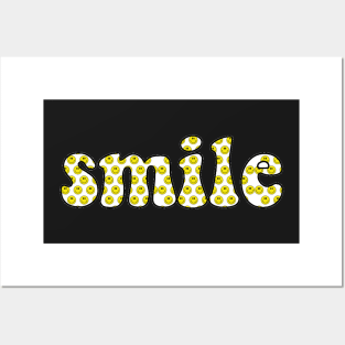 smile sticker Posters and Art